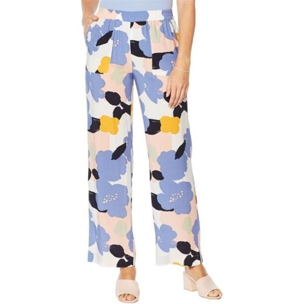 Modern Soul Printed Woven Sleep Pant Pockets Women's Floral Comfy‎ Soft Pants 3X